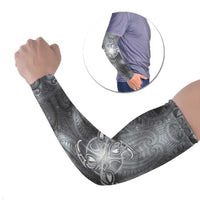 New Zealand Matariki Ururangi Arm Sleeves Maori Moko Grey Galaxy