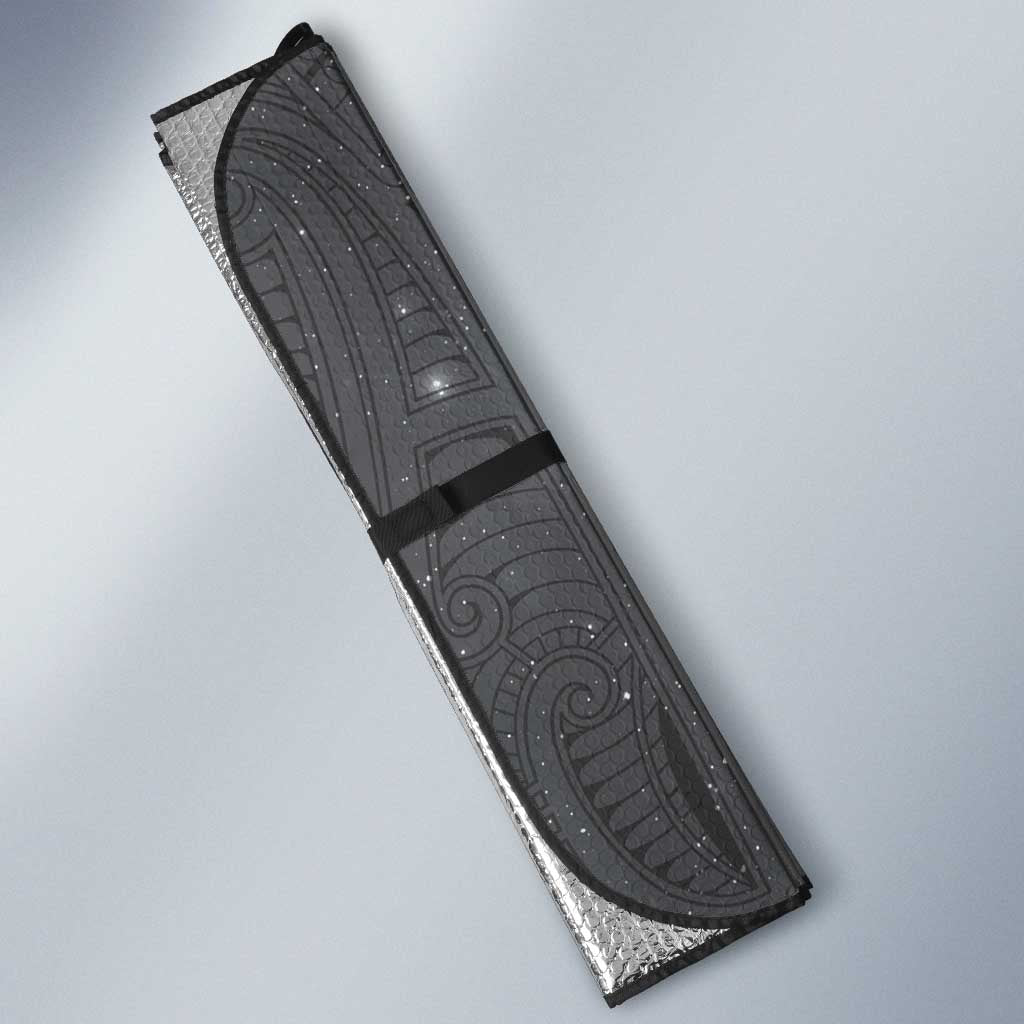 New Zealand Matariki Ururangi Auto Sun Shade Maori Moko Grey Galaxy LT05 - Polynesian Pride