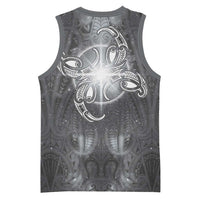 New Zealand Matariki Ururangi Basketball Jersey Maori Moko Grey Galaxy