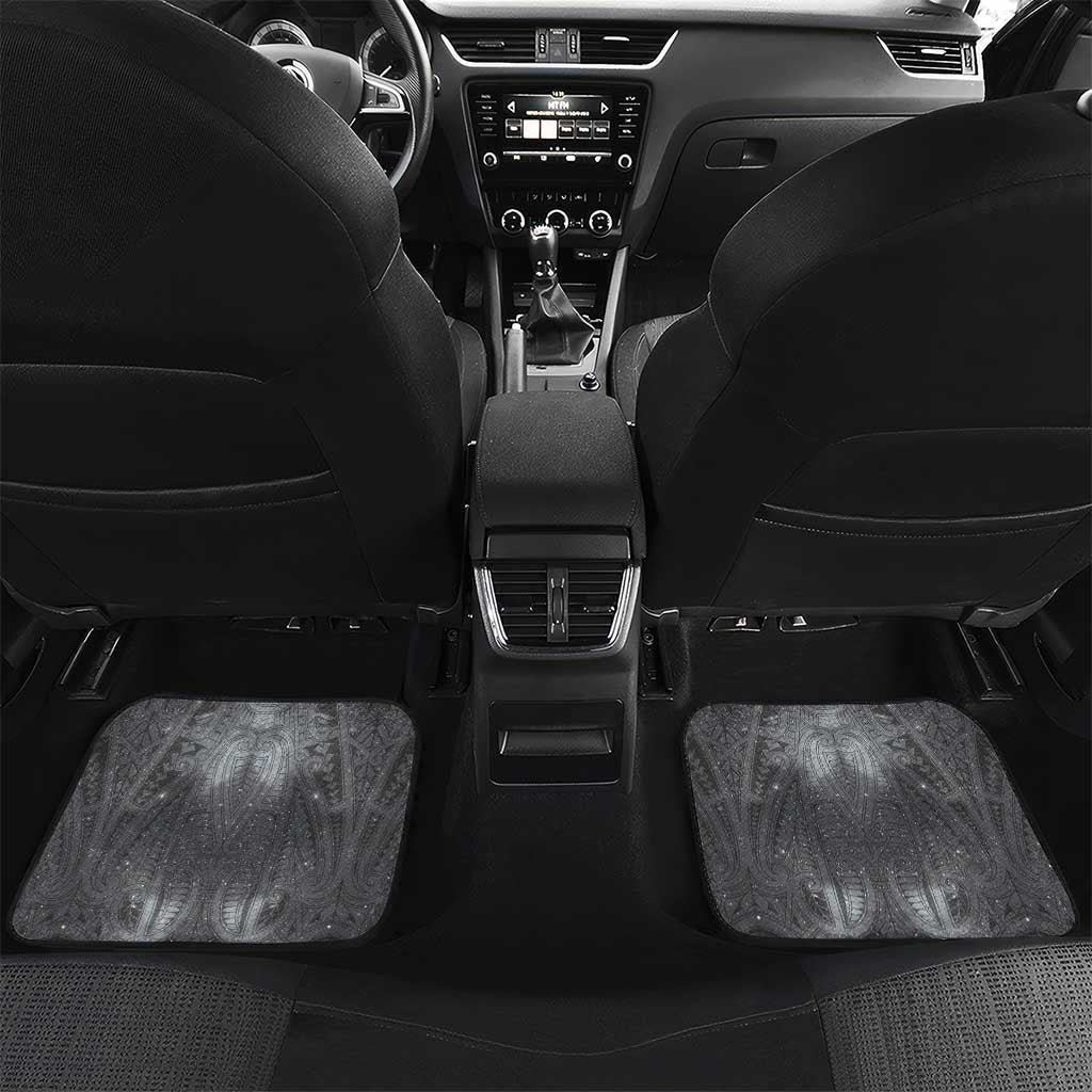 New Zealand Matariki Ururangi Car Mats Maori Moko Grey Galaxy