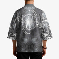 New Zealand Matariki Ururangi Kimono Maori Moko Grey Galaxy