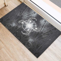 New Zealand Matariki Ururangi Rubber Doormat Maori Moko Grey Galaxy