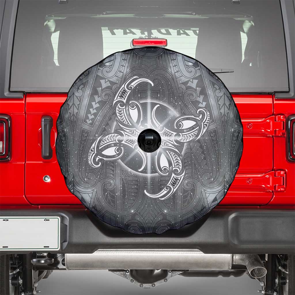 New Zealand Matariki Ururangi Spare Tire Cover Maori Moko Grey Galaxy LT05 - Polynesian Pride