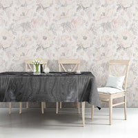 New Zealand Matariki Ururangi Tablecloth Maori Moko Grey Galaxy