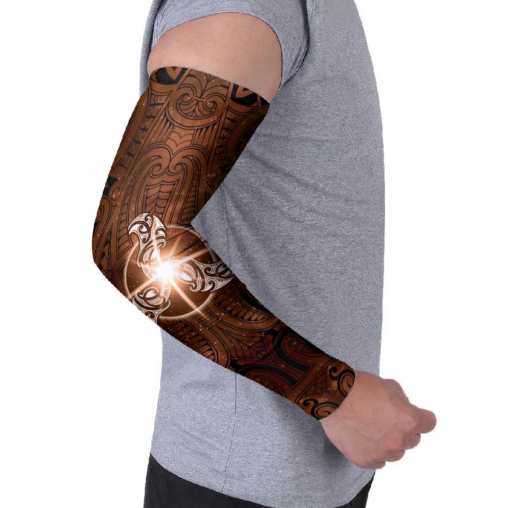 New Zealand Matariki Tupuanuku Arm Sleeves Maori Moko Brown Galaxy LT05 - Polynesian Pride