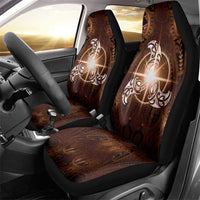 New Zealand Matariki Tupuanuku Car Seat Cover Maori Moko Brown Galaxy LT05 - Polynesian Pride