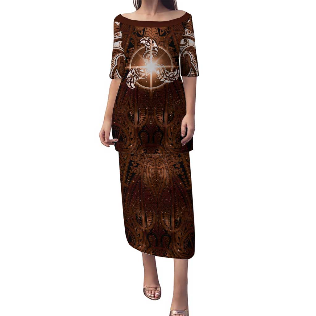 New Zealand Matariki Tupuanuku Puletasi Maori Moko Brown Galaxy
