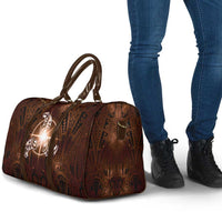 New Zealand Matariki Tupuanuku Travel Bag Maori Moko Brown Galaxy LT05 - Polynesian Pride