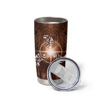 New Zealand Matariki Tupuanuku Tumbler Cup Maori Moko Brown Galaxy LT05 - Polynesian Pride