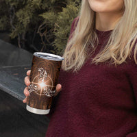 New Zealand Matariki Tupuanuku Tumbler Cup Maori Moko Brown Galaxy LT05 - Polynesian Pride