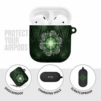 New Zealand Matariki Tupuarangi AirPods Case Maori Moko Green Galaxy LT05 - Polynesian Pride
