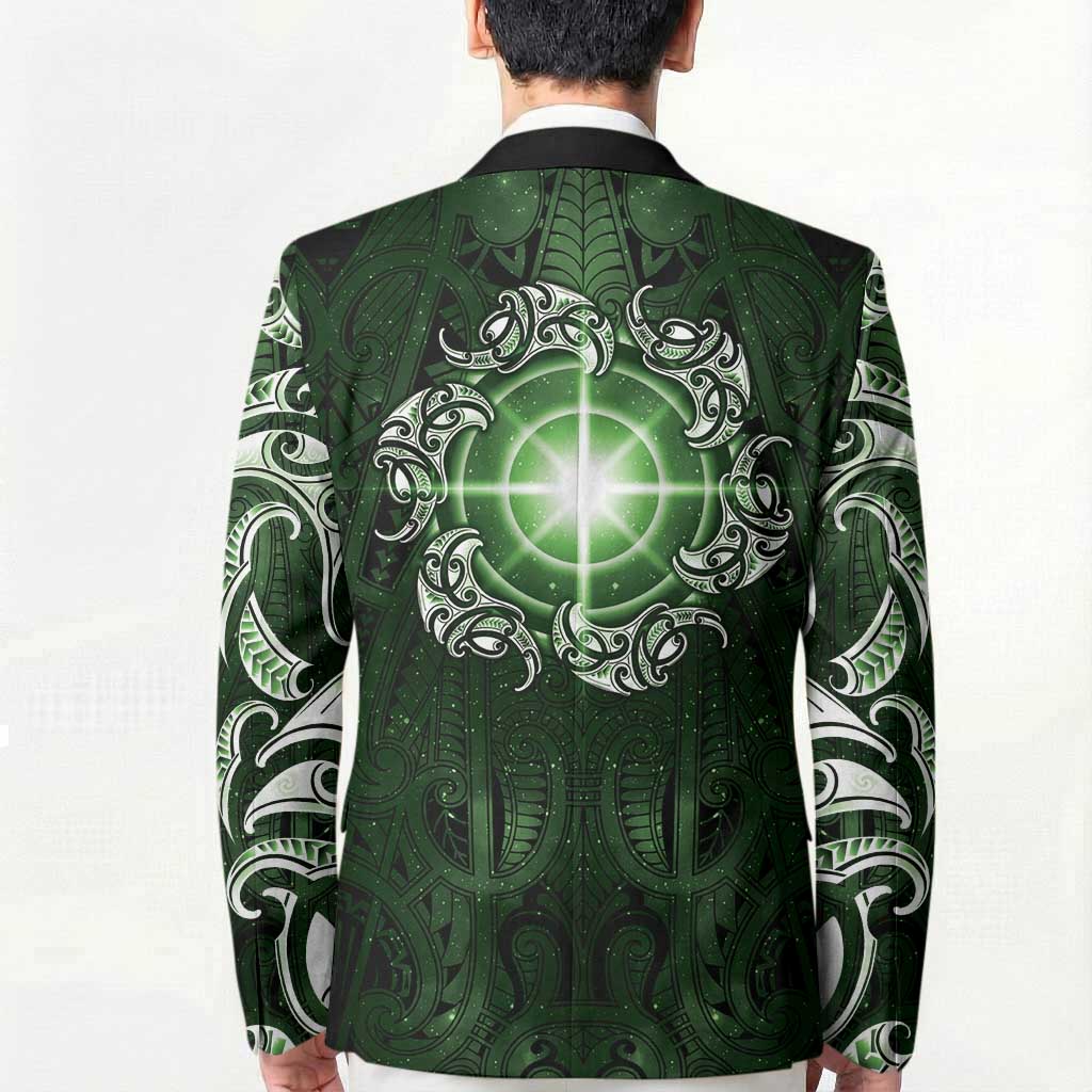 New Zealand Matariki Tupuarangi Blazer Maori Moko Green Galaxy