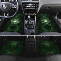 New Zealand Matariki Tupuarangi Car Mats Maori Moko Green Galaxy LT05 Set 4pcs Green - Polynesian Pride