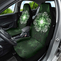 New Zealand Matariki Tupuarangi Car Seat Cover Maori Moko Green Galaxy LT05 - Polynesian Pride
