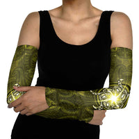 New Zealand Matariki Hiwaiterangi Arm Sleeves Maori Moko Yellow Galaxy LT05 - Polynesian Pride