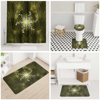 New Zealand Matariki Hiwaiterangi Bathroom Set Maori Moko Yellow Galaxy LT05 - Polynesian Pride