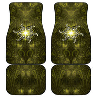 New Zealand Matariki Hiwaiterangi Car Mats Maori Moko Yellow Galaxy LT05 - Polynesian Pride