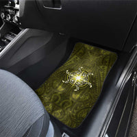 New Zealand Matariki Hiwaiterangi Car Mats Maori Moko Yellow Galaxy LT05 - Polynesian Pride