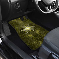 New Zealand Matariki Hiwaiterangi Car Mats Maori Moko Yellow Galaxy LT05 - Polynesian Pride