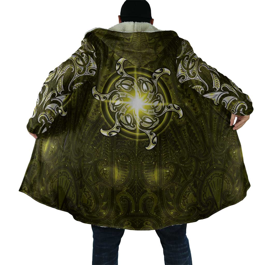 New Zealand Matariki Hiwaiterangi Cloak Maori Moko Yellow Galaxy LT05 - Polynesian Pride