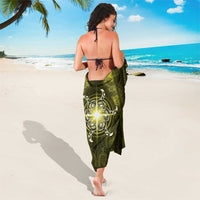 New Zealand Matariki Hiwaiterangi Sarong Maori Moko Yellow Galaxy LT05 - Polynesian Pride