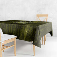 New Zealand Matariki Hiwaiterangi Tablecloth Maori Moko Yellow Galaxy