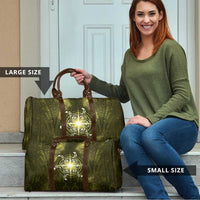 New Zealand Matariki Hiwaiterangi Travel Bag Maori Moko Yellow Galaxy LT05 - Polynesian Pride