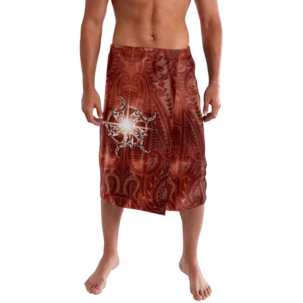 New Zealand Matariki Pohutukawa Lavalava Maori Moko Red Galaxy LT05 Red - Polynesian Pride