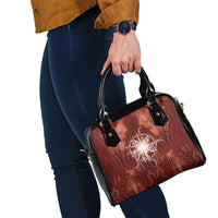New Zealand Matariki Pohutukawa Shoulder Handbag Maori Moko Red Galaxy
