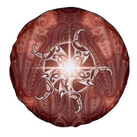 New Zealand Matariki Pohutukawa Spare Tire Cover Maori Moko Red Galaxy LT05 - Polynesian Pride