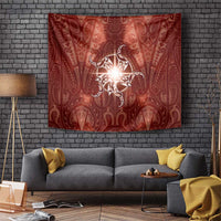 New Zealand Matariki Pohutukawa Tapestry Maori Moko Red Galaxy