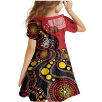 Papua New Guinea And Australia Aboriginal Family Matching Mermaid Dress and Hawaiian Shirt Bird Of Paradise And Kangaroo Together LT05 - Polynesian Pride