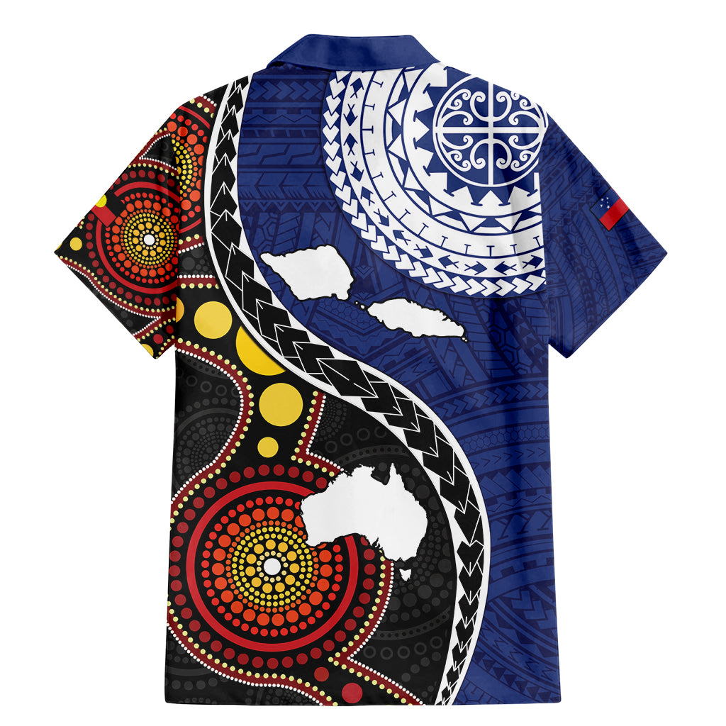 Samoa And Australia Together Family Matching Mermaid Dress and Hawaiian Shirt Aboriginal Mix Polynesian LT05 - Polynesian Pride