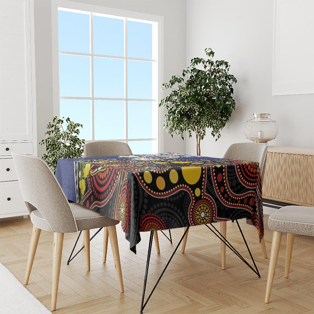 Samoa And Australia Together Tablecloth Aboriginal Mix Polynesian