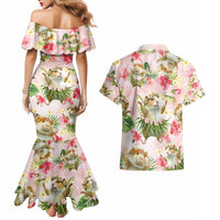Hawaii Guinea Hula Pig Couples Matching Mermaid Dress and Hawaiian Shirt Funny Tropical Style LT05 - Polynesian Pride