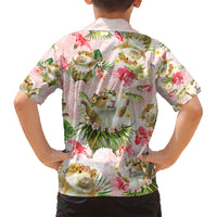 Hawaii Guinea Hula Pig Family Matching Off Shoulder Short Dress and Hawaiian Shirt Funny Tropical Style LT05 - Polynesian Pride