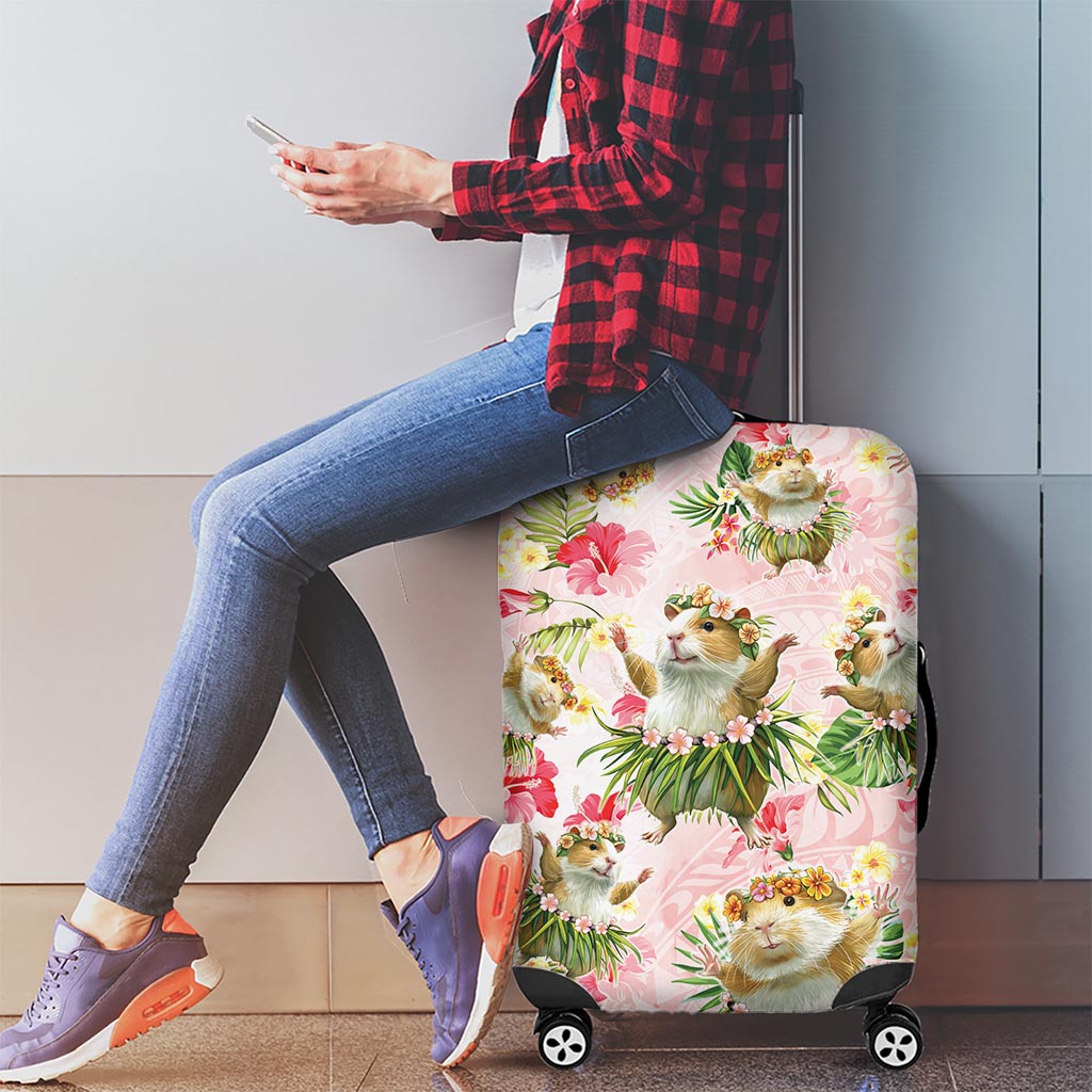 Hawaii Guinea Hula Pig Luggage Cover Funny Tropical Style LT05 - Polynesian Pride