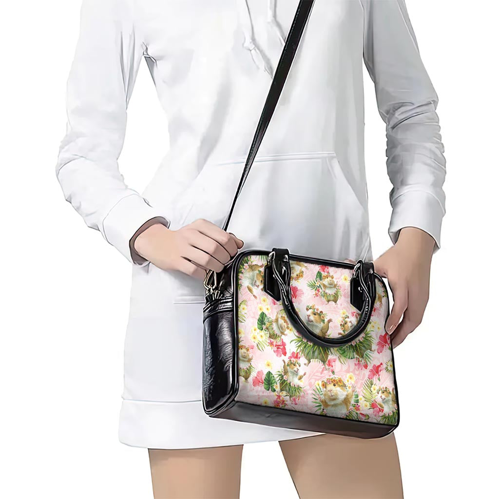 Hawaii Guinea Hula Pig Shoulder Handbag Funny Tropical Style
