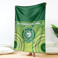 Ballantine Memorial School Blanket With Fijian Tapa Pattern LT05 - Polynesian Pride