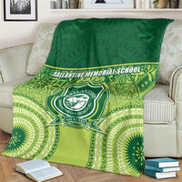 Ballantine Memorial School Blanket With Fijian Tapa Pattern LT05 - Polynesian Pride