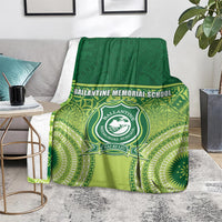Ballantine Memorial School Blanket With Fijian Tapa Pattern LT05 - Polynesian Pride