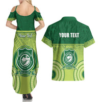 Personalised Ballantine Memorial School Couples Matching Summer Maxi Dress and Hawaiian Shirt With Fijian Tapa Pattern LT05 - Polynesian Pride