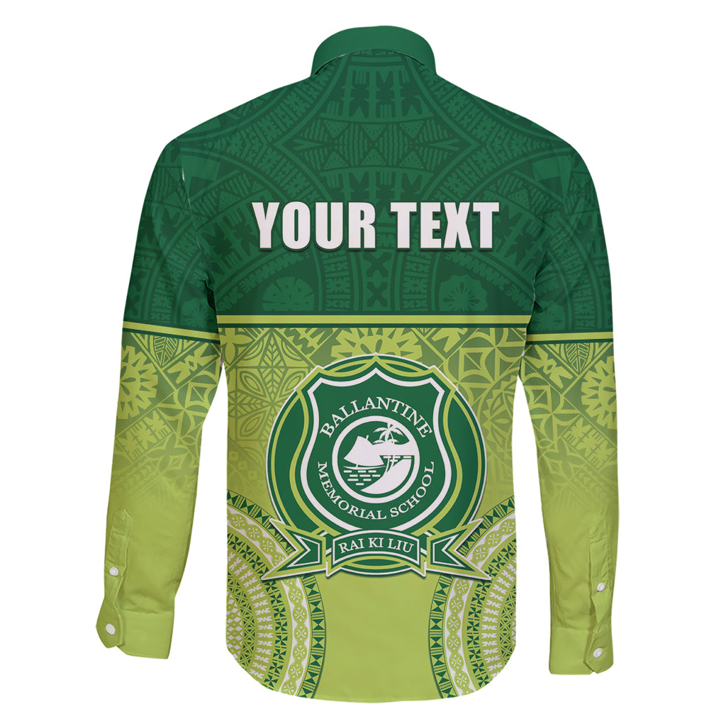 Personalised Ballantine Memorial School Family Matching Short Sleeve Bodycon Dress and Hawaiian Shirt With Fijian Tapa Pattern LT05 - Polynesian Pride
