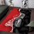 New Zealand Aotearoa Area Rug Kiwi Fern Maori Pattern Red Version