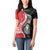 New Zealand Aotearoa Women Polo Shirt Kiwi Fern Maori Pattern Red Version