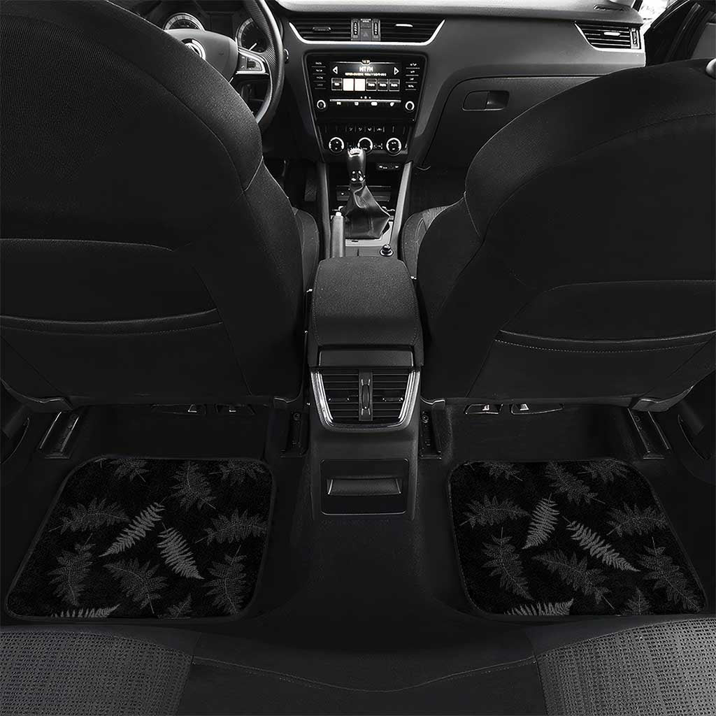 New Zealand Aotearoa Car Mats Kiwi Fern Maori Pattern Green Version