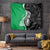 New Zealand Aotearoa Tapestry Kiwi Fern Maori Pattern Green Version