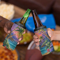 Aloha Hawaii 4 in 1 Can Cooler Tumbler Hula Martini Tropical Vibes - Polynesian Pride