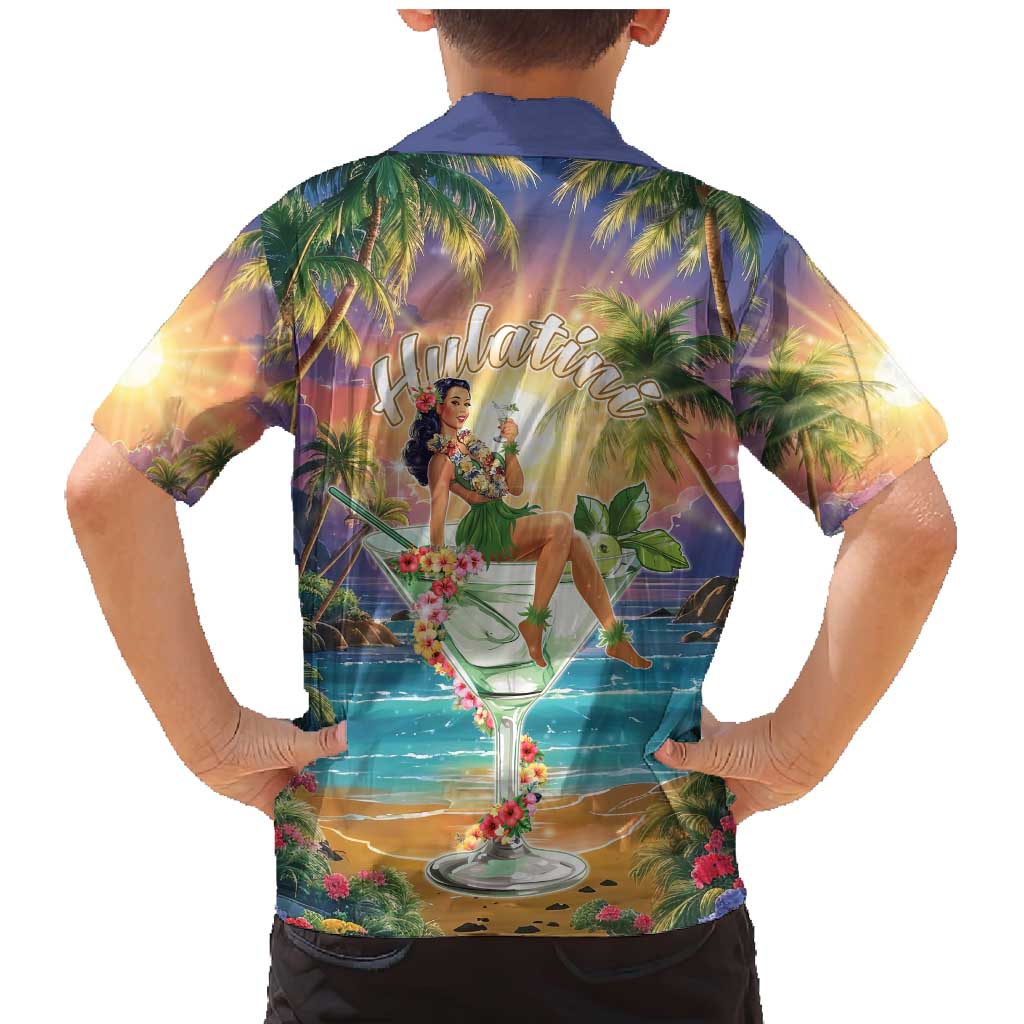Aloha Hawaii Family Matching Mermaid Dress and Hawaiian Shirt Hula Martini Tropical Vibes LT05 - Polynesian Pride