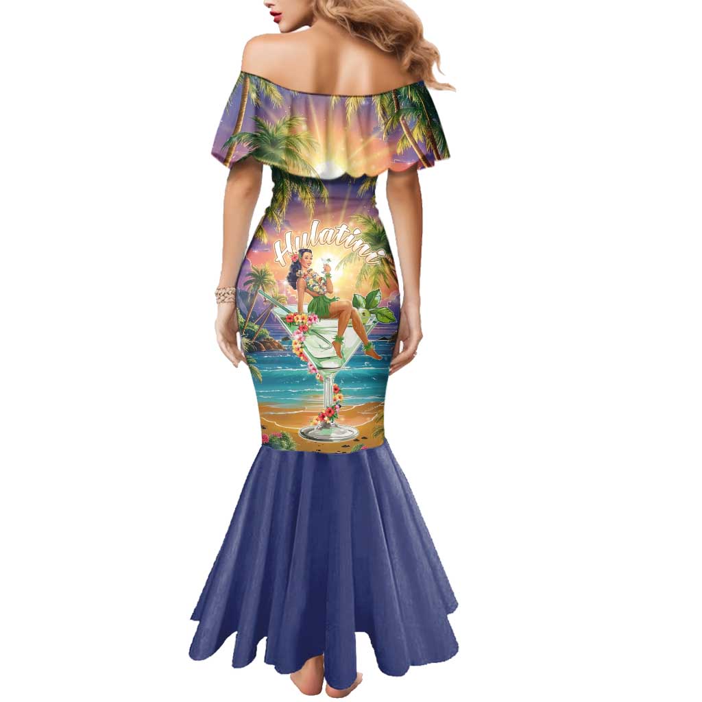 Aloha Hawaii Family Matching Mermaid Dress and Hawaiian Shirt Hula Martini Tropical Vibes LT05 - Polynesian Pride